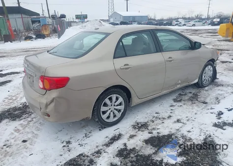 2009 Toyota Corolla Xle z USA, uszkodzony, nr VIN 2T1BU40E99C010058